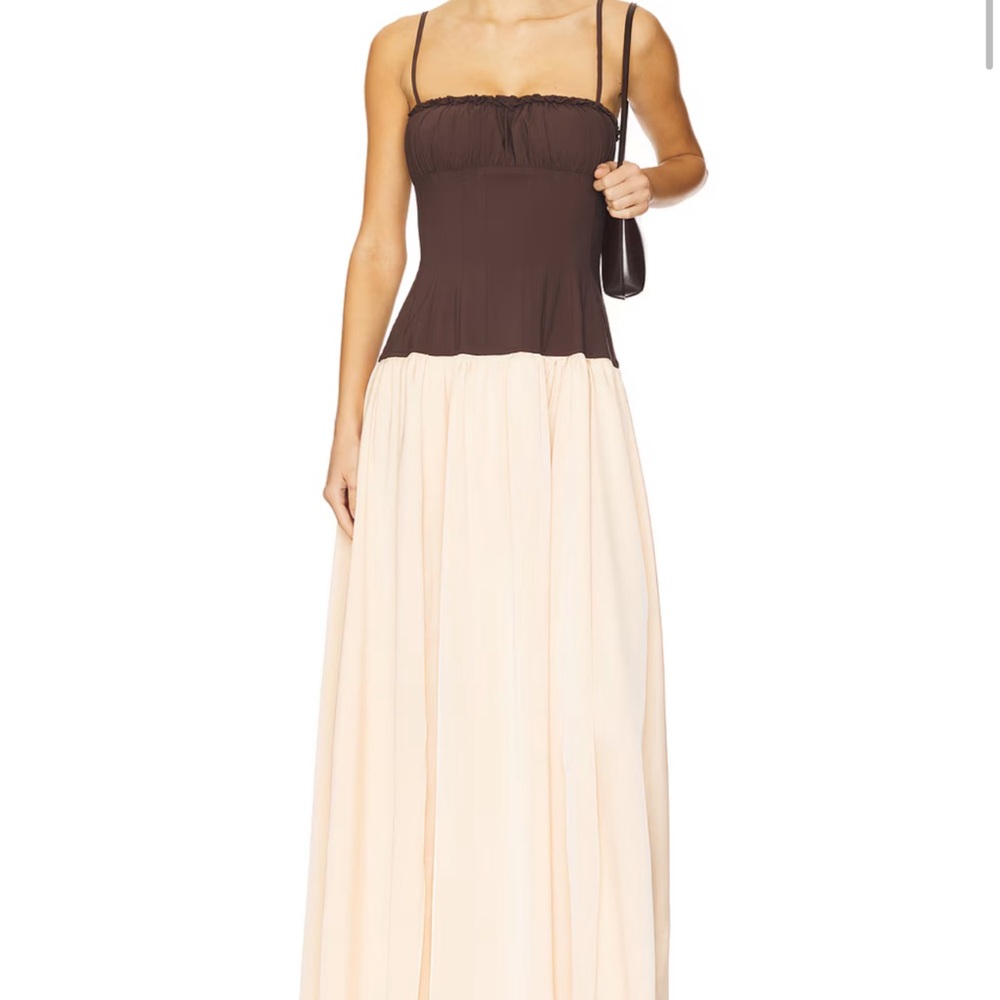 We wore what maxi corset dress